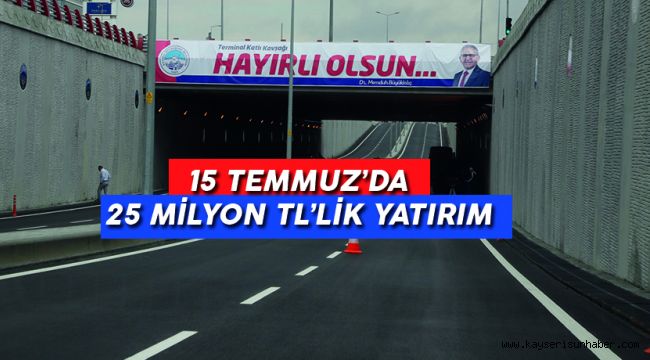 Kayseri’nin yeni katlı kavşağı trafiğe açıldı