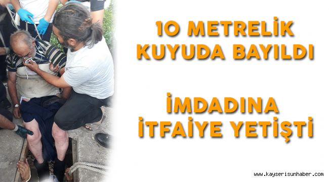 10 Metrelik Kuyuda Bayılan Vatandaşı İtfaiye Kurtardı  