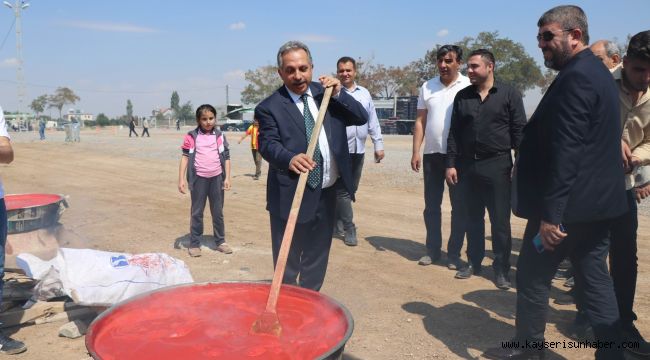 Talas’ta Kışlık Ürünlerin Yapımına Başlandı 