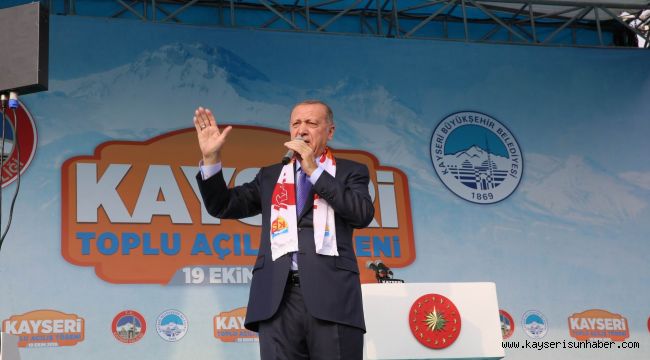 Cumhurbaşkanı Erdoğan Kayseri’de