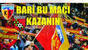 Kayserispor taraftarı galibiyet bekliyor