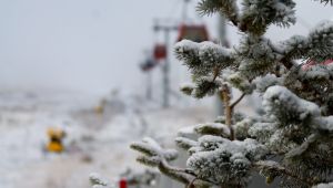 Erciyes, karla kaplandı