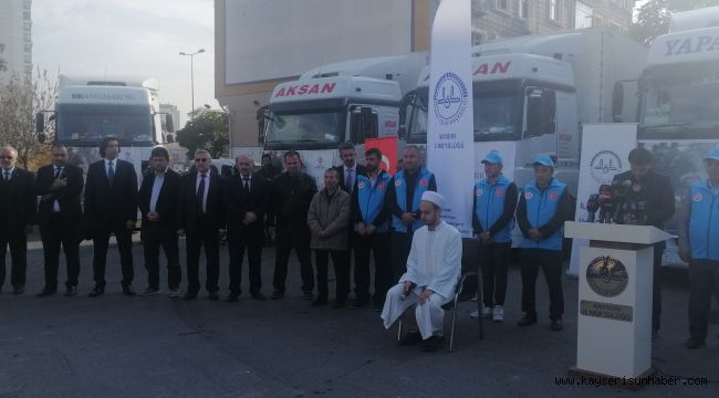 Kayseri’den Suriye’ye Yardım Eli Devam Ediyor