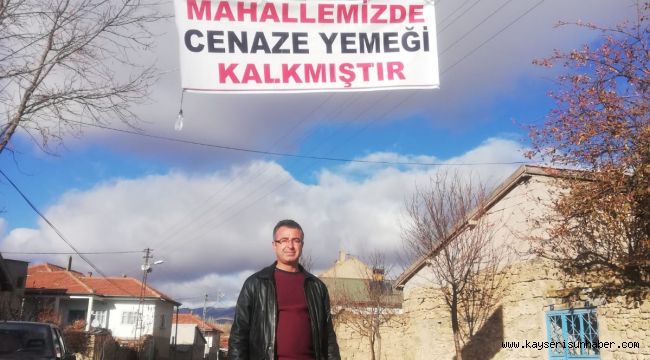 Bu Mahallede Cenaze Yemeği Uygulaması Kaldırıldı