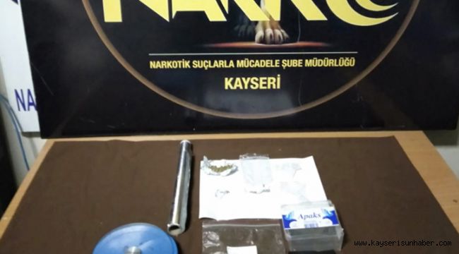 Kayseri'de uyuşturucu operasyonu: 2 gözaltı