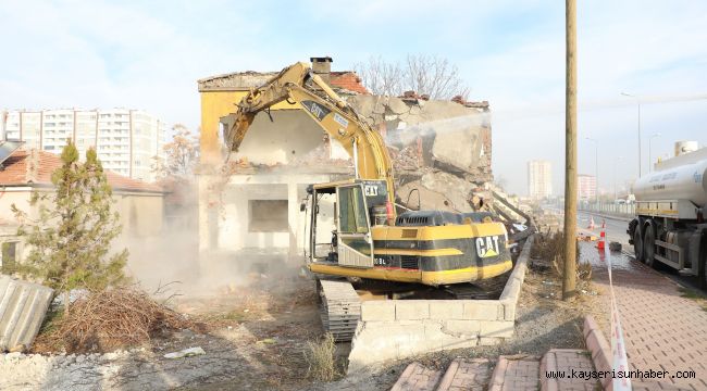 Melikgazi’de Yeni Bağlantı Yolunun Çalışmaları Sürüyor