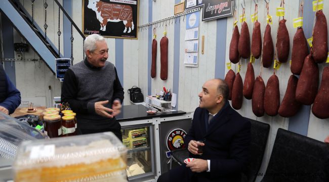 Vali Günaydın Mesaiye Esnaf Ziyaretleri İle Başladı