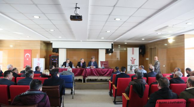 Develi’de Şubat ayı muhtarlar toplantısı yapıldı