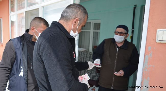 Bünyan Belediyesi, yaşlılara şefkat elini uzatmaya devam ediyor