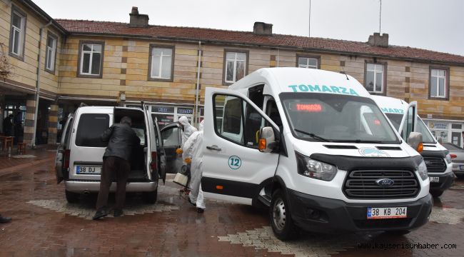 Büyükşehir belediyesi ilçeleri dezenfekte ediyor