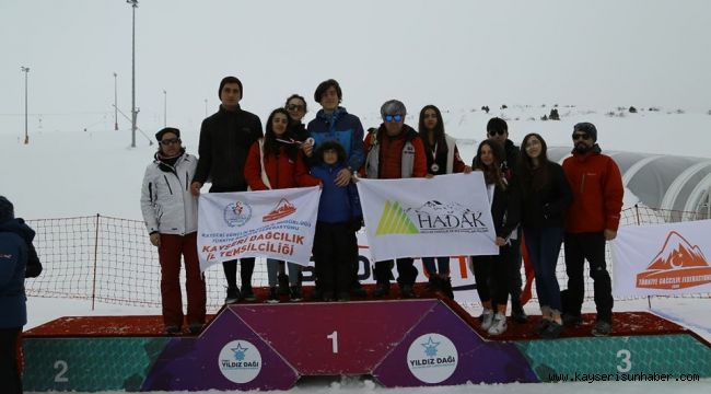 Dağ kayağında Kayserili sporcular 3 madalya aldı