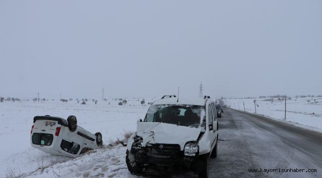 Kayseri'de trafik kazası: 4 yaralı