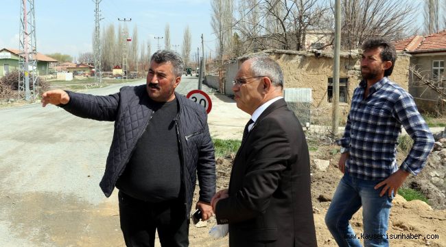 Yahyalı Belediyesi yol açma çalışmalarına hız verdi