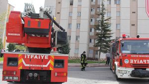 Kayseri'de apartman dairesinde çıkan yangın, söndürüldü