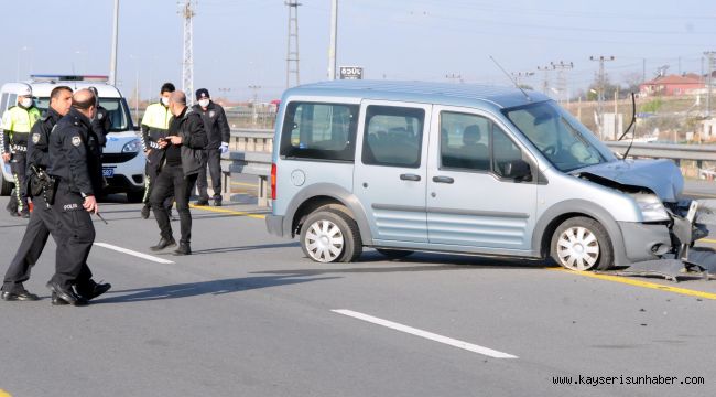 Polis memuru, nöbet dönüşü kazada yaralandı