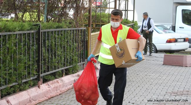 Talas’ta kapanan iş yeri mağdurlarına destek