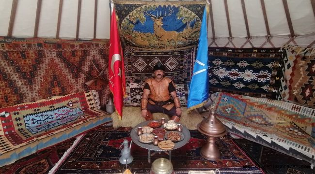 Kayseri Büyükşehir, Ahlat Millet Bahçesi'ne çadırını kurdu