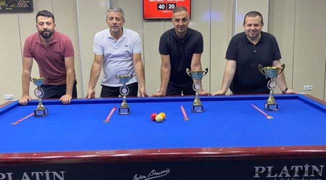 3 Bant Bilardo İl Birinciliği sona erdi