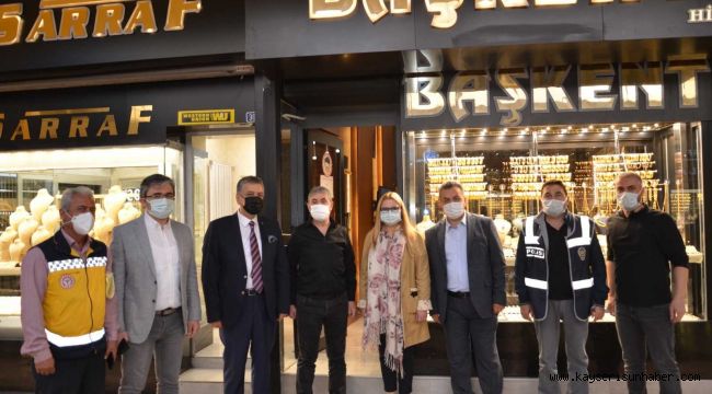 Kayseri'de korona virüs denetimleri devam ediyor