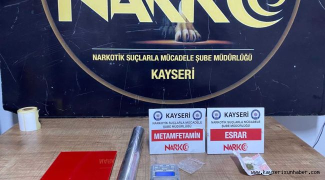 Kayseri'de uyuşturucu operasyonu: 1 gözaltı