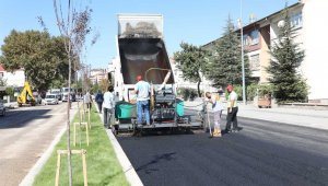 Yenilenen Keykubat Mahallesi'nde asfalt çalışması devam ediyor