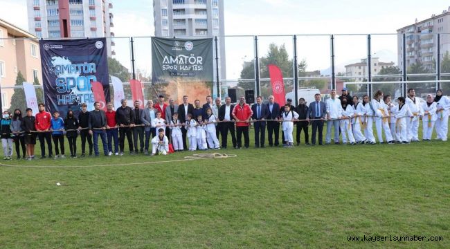 Amatör Spor Haftası Coşkulu törenle başladı