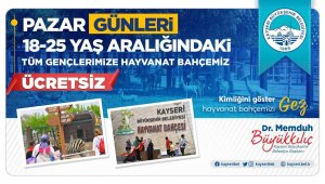 Hayvanat Bahçesi Pazar günü gençlere ücretsiz