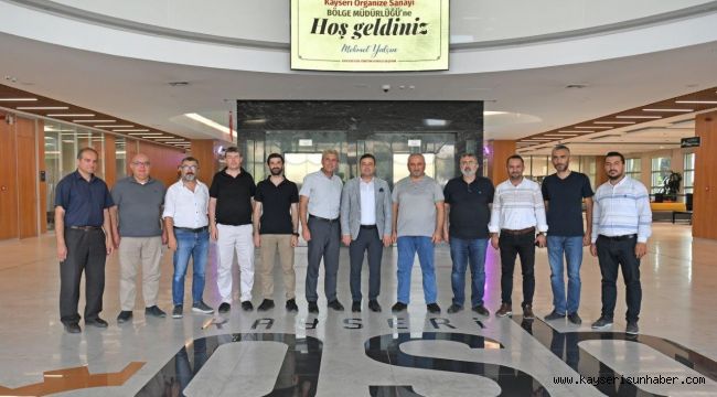 Kayseri OSB Başkanı Yalçın, OSB sanayicisinin sıkıntılarını dinledi