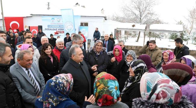 Çatakdere'de doğalgaz sevinci