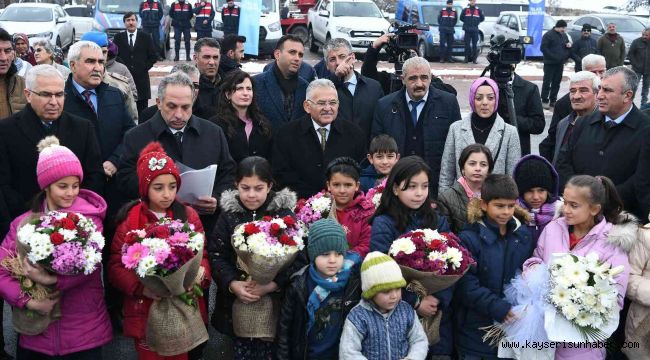 Çatakdere'de ilk doğalgaz yandı