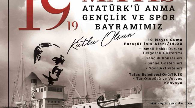 Talas'ta 19 Mayıs heyecanı