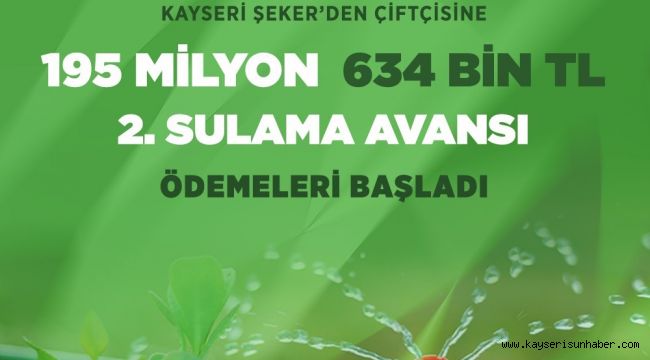 Kayseri Şeker çiftçinin yüzünü yine güldürdü