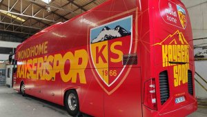 Kayserispor otobüsüne yeni makyaj