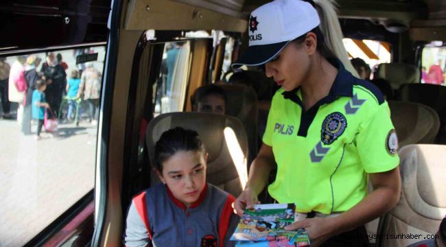 Kayseri'de okul yolunda her şey yolunda