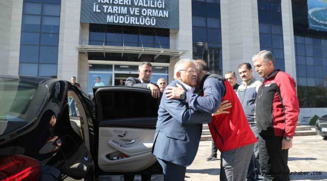 Başkan Büyükkılıç'tan İl Tarım ve Orman Müdürü Saklav'a hayırlı olsun ziyareti