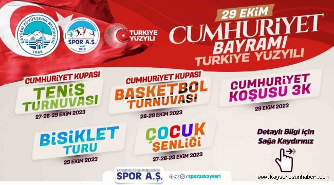 Büyükşehirde cumhuriyet coşkuyla kutlanıyor