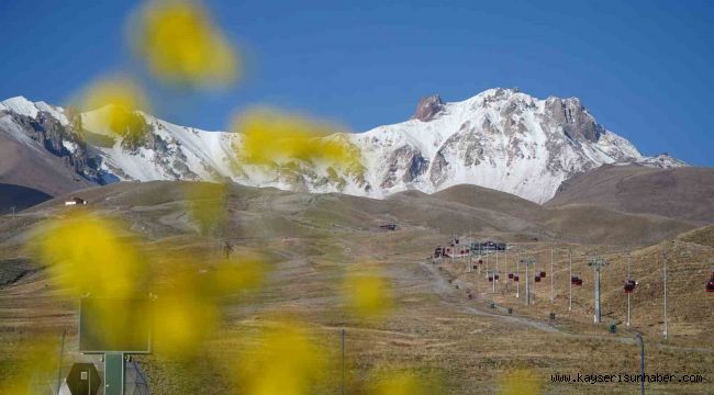 Erciyes gelinliğini giydi