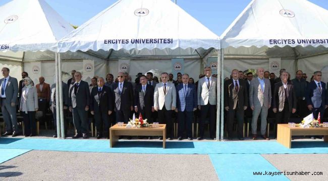 ERÜ'de Yeni Laboratuvar Binasının Temeli Atıldı