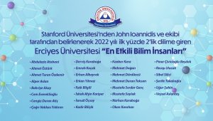 ERÜ'den 30 Öğretim Üyesi 2022 'En Etkili Bilim İnsanları' Listesinde Yer Aldı