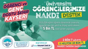 Genç dostu başkanın üniversite öğrencilerine destekleri sürüyor