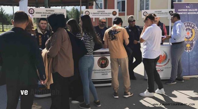 Kayseri Polisi 10 Bin Üniversiteliyi Bilgilendirdi