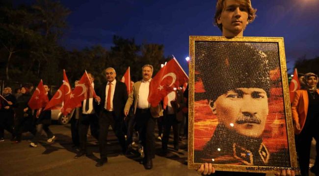 Melikgazi'de Coşkulu Fener alayı yürüyüşü