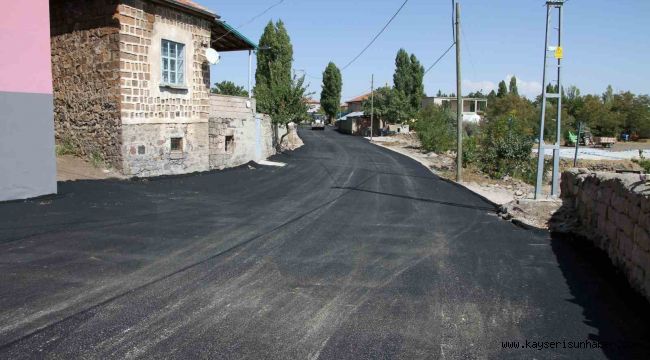 Talas'tan Örencik'e geniş yol