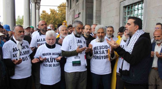 Yürüyerek Filistin'e gitmek üzere Kayseri'den yola çıktılar