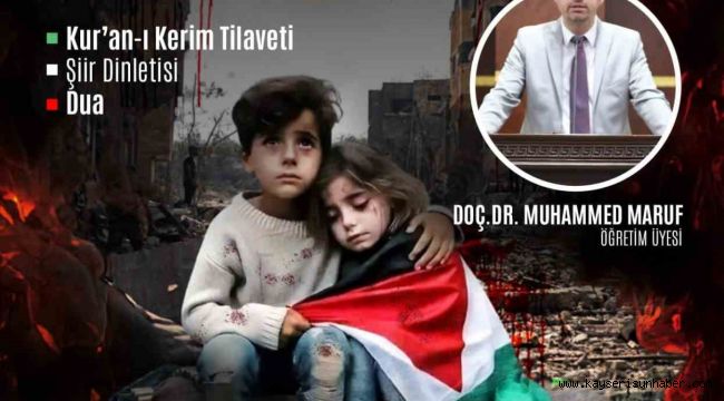 AGD Kayseri Şube Başkanı Şahin: "Filistin bizim onurumuzdur"