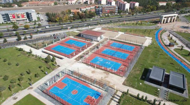 Büyükşehir'den millet bahçesine tenis kortu ve plaj voleybolu tesisi