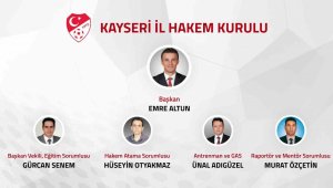 Kayseri İl Hakem Kurulu üyeleri belli oldu