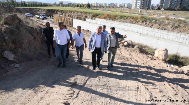 Melikgazi'den trafik yoğunluğuna 3 kilometrelik yeni alternatif yol