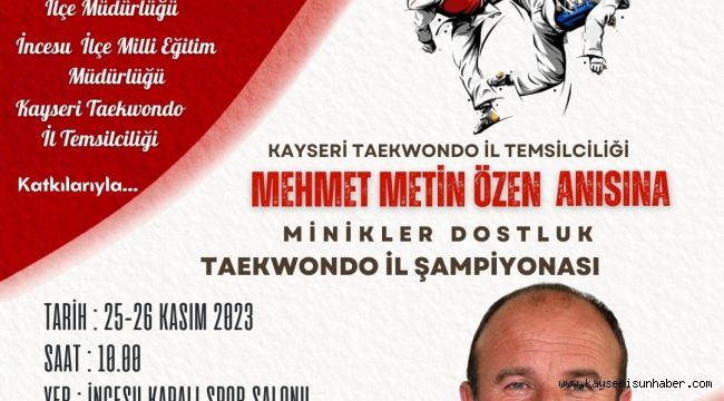 Metin Özen anısına 'Taekwondo Turnuvası'