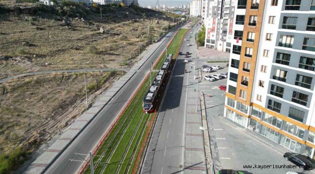 Talas Mevlana ve Cumhuriyet Meydanı tramvay hattında günlük 15 bin yolcuya hizmet veriliyor